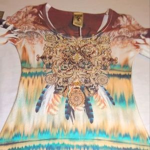 Vocal Bling Tie-Dye Tunic Medium